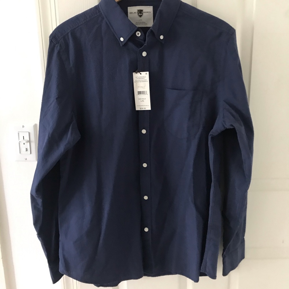 Navy Blue Button Down Shirt
